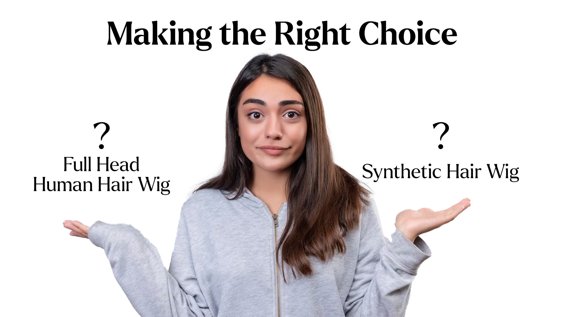 Full Head Human Hair Wig v/s. Synthetic Hair Wig: Making the Right Choice