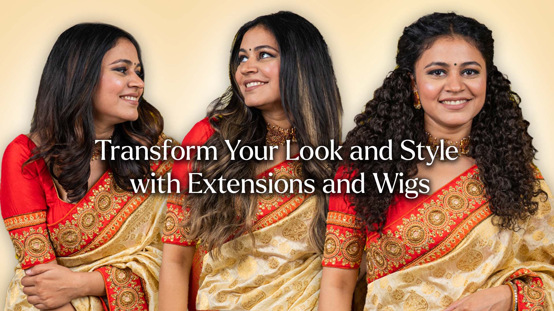 style with extensions and wigs