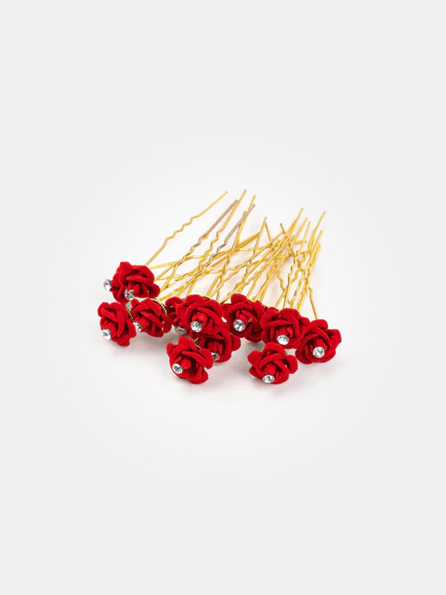 Rose Flower Fancy Hair Bun U Pins | Juda Pins