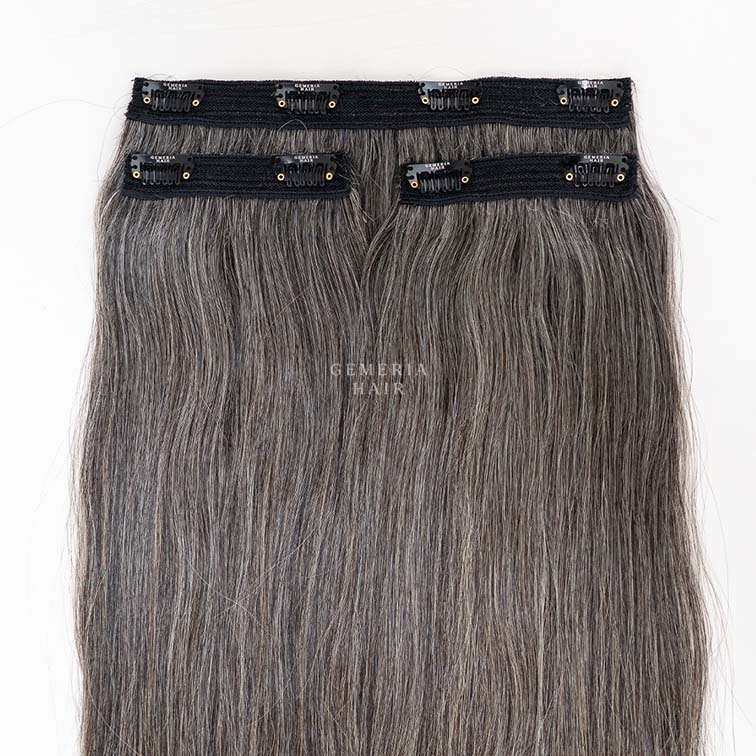 Grey hair 3 piece set clip-in hair volumizer
