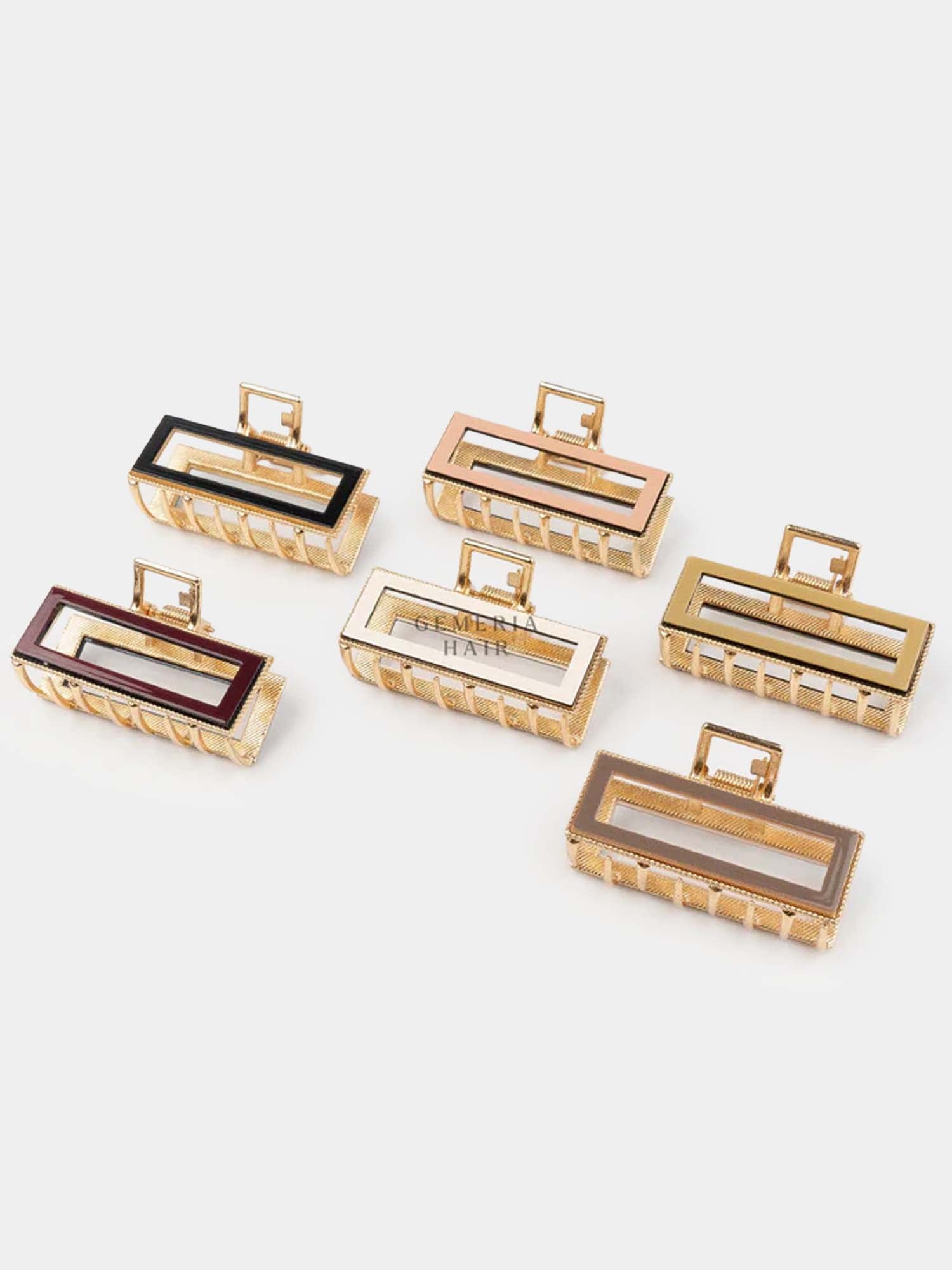 Retro Metal Rectangular Hair Claw Clip