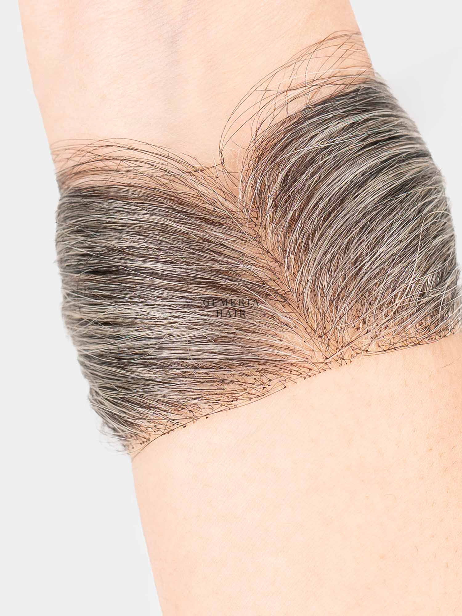 Grey Hair | Front Hairline Topper for Receding Hairline
