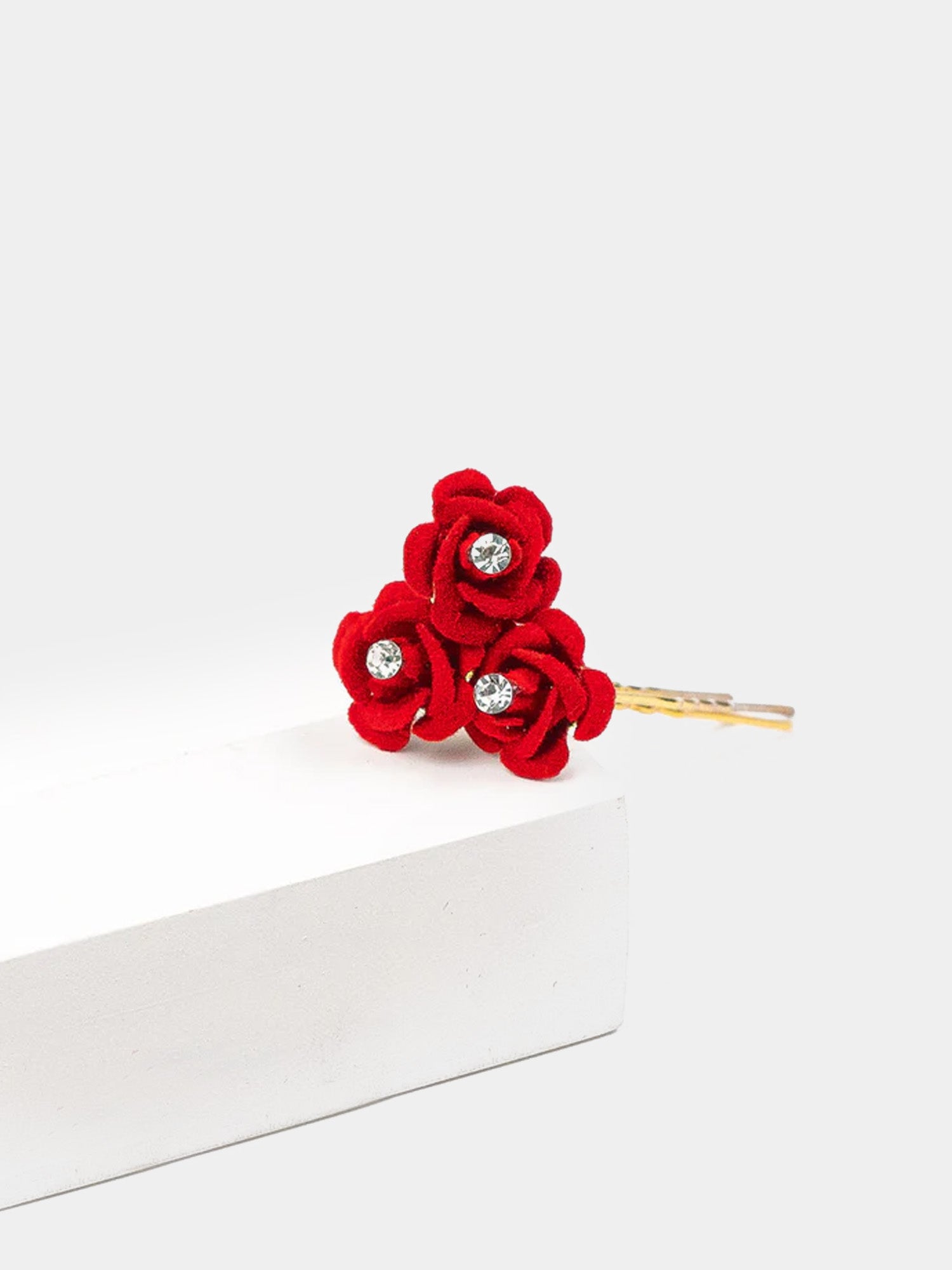 Rose Flower Fancy Hair Bun U Pins | Juda Pins