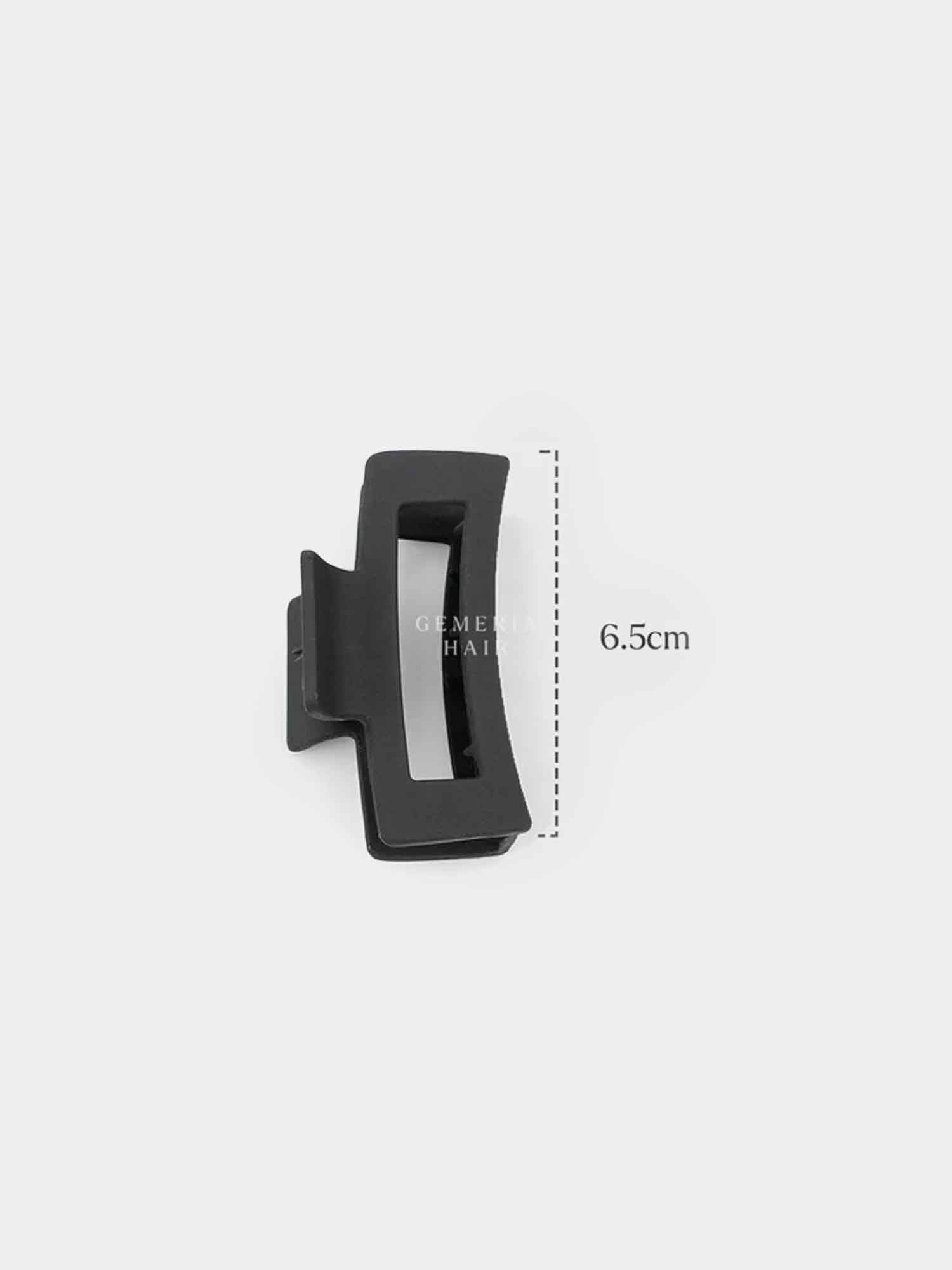 Black Rectangular | Small Hair Claw Clip | Clutchers