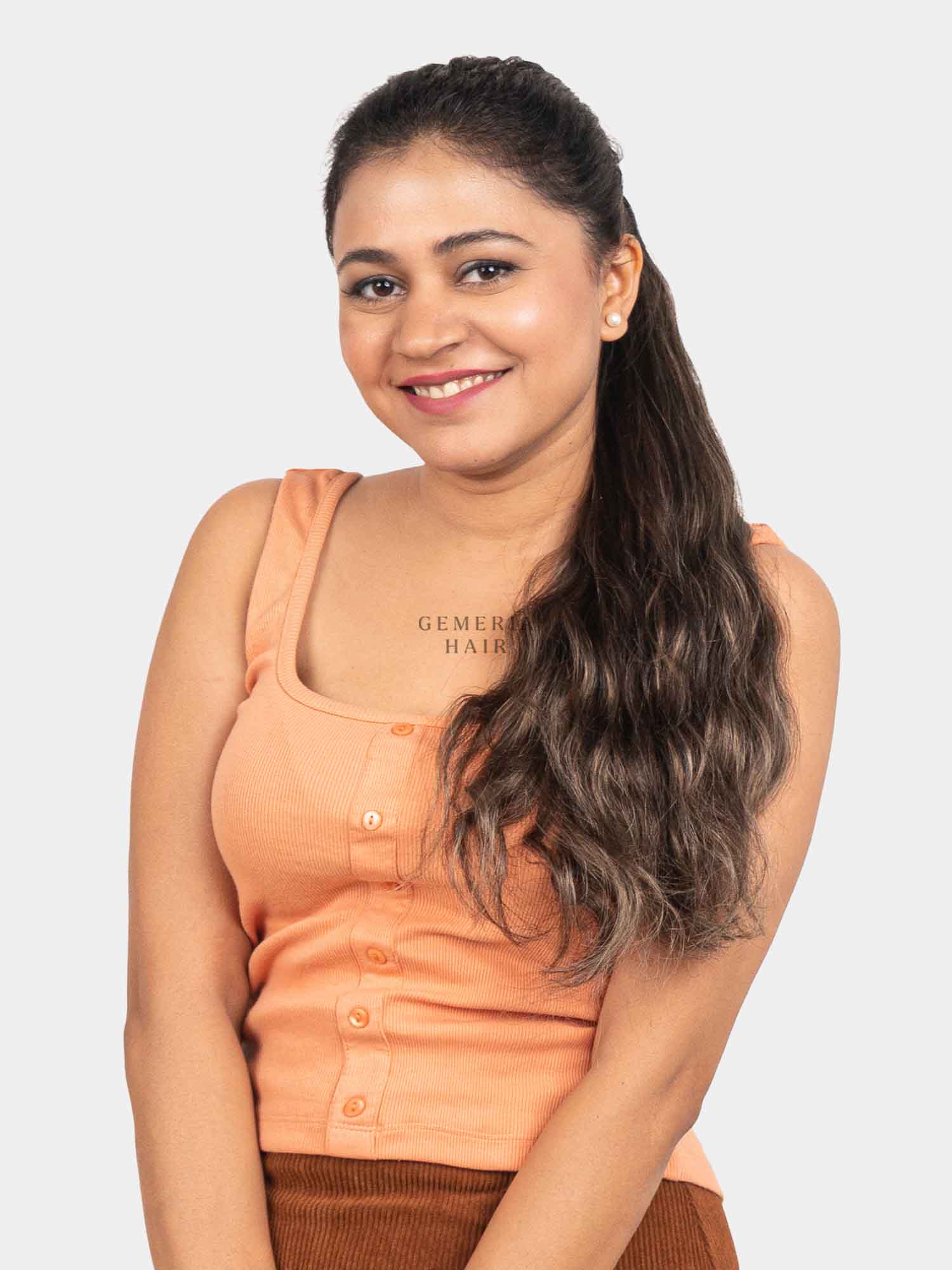 Light Ash Brown Balayage | Ponytail Extension