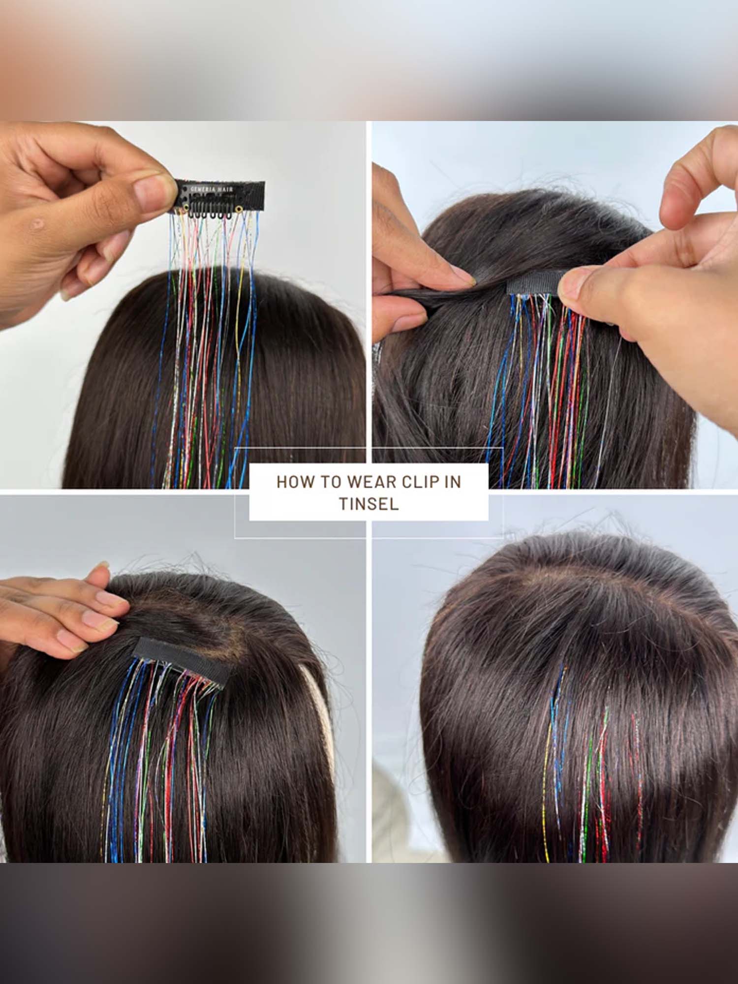 Blue | Clip-In Hair Tinsels