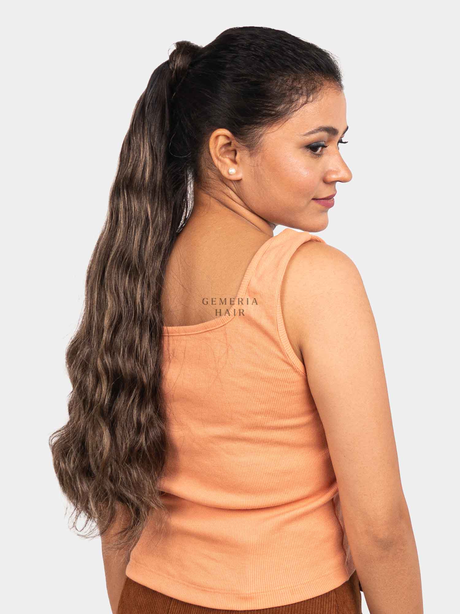 Light Ash Brown Balayage | Ponytail Extension