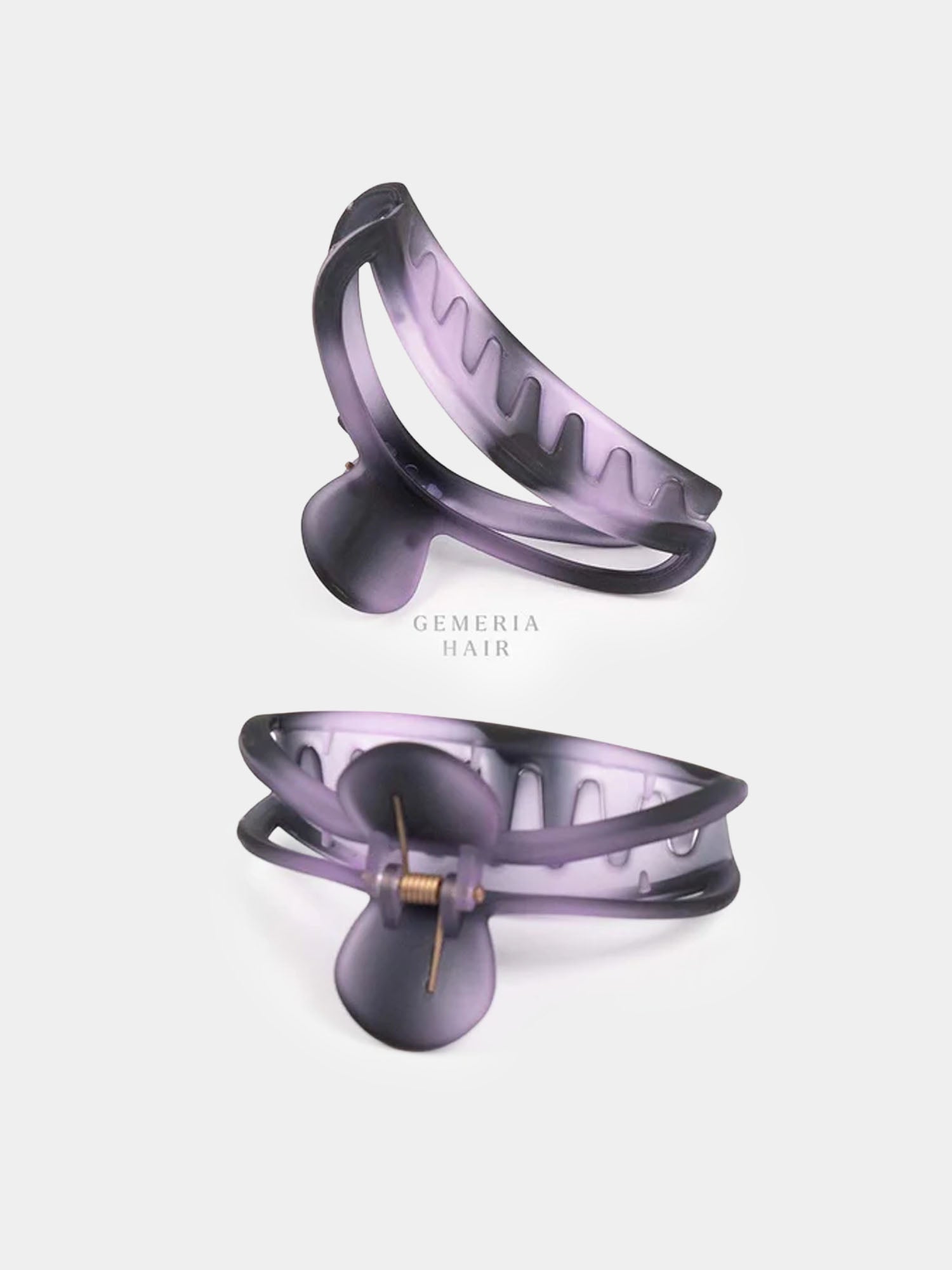 Black Splash Matte Hair Claw Clip