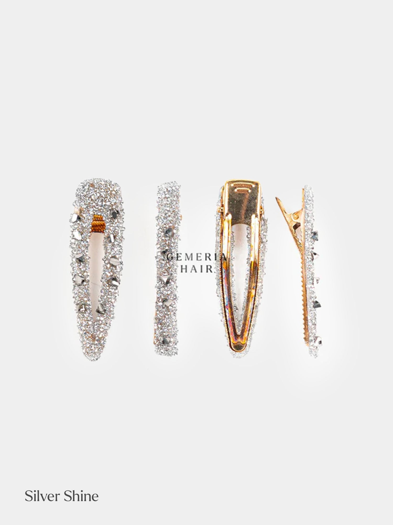 Crystal Mismatch Hair Clips