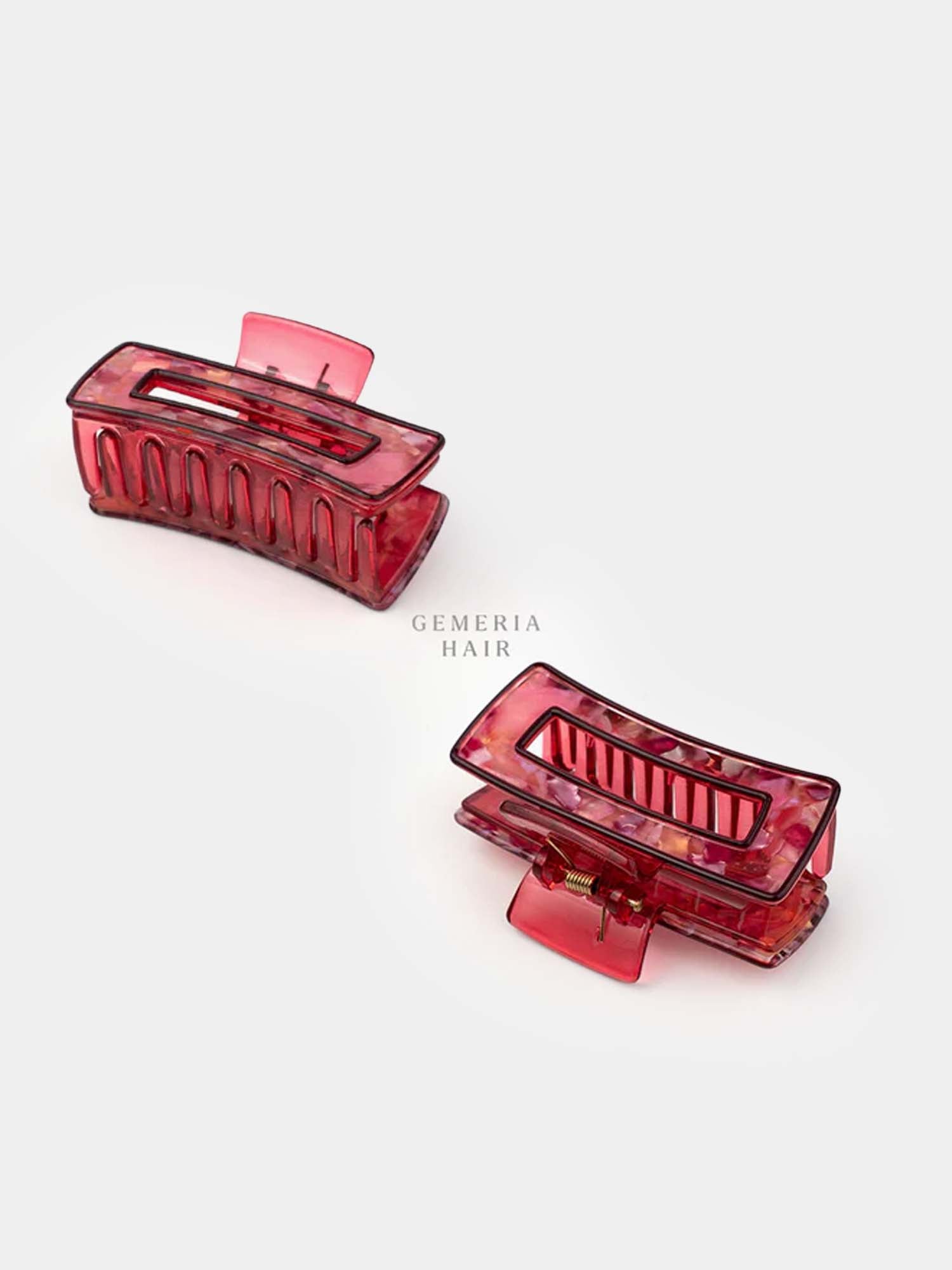 Abstract Design Acetate Hair Claw Clip | Regular Size