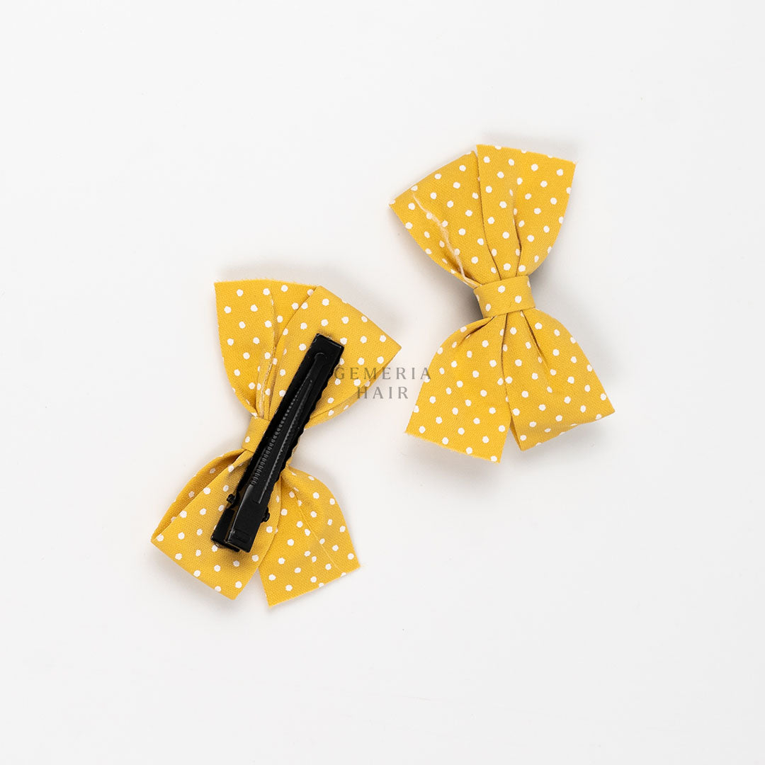 Dots bow hair clips for kids