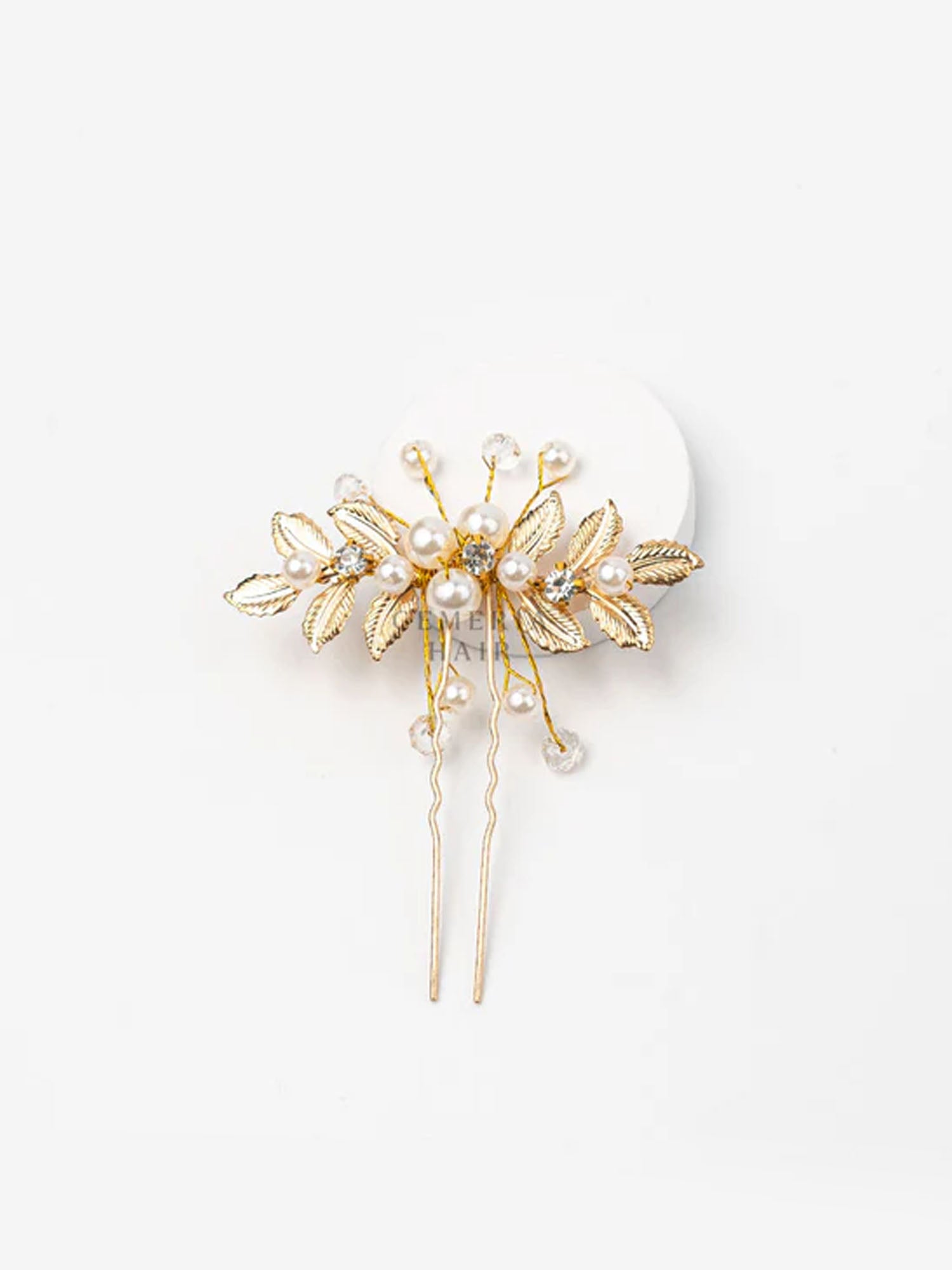 Pearl Leaf Vine Hair Pin | Hair Bun, Braids U-Pins