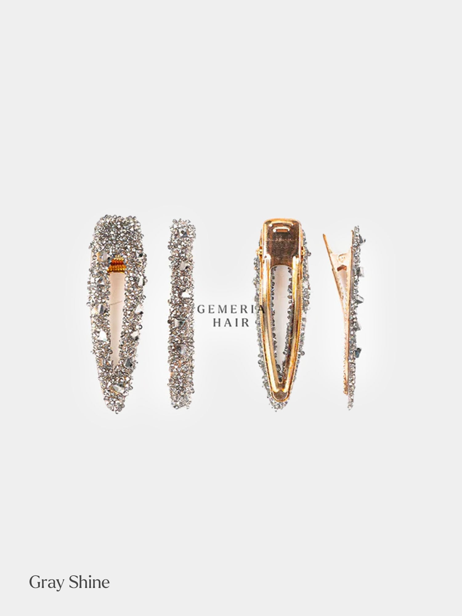 Crystal Mismatch Hair Clips