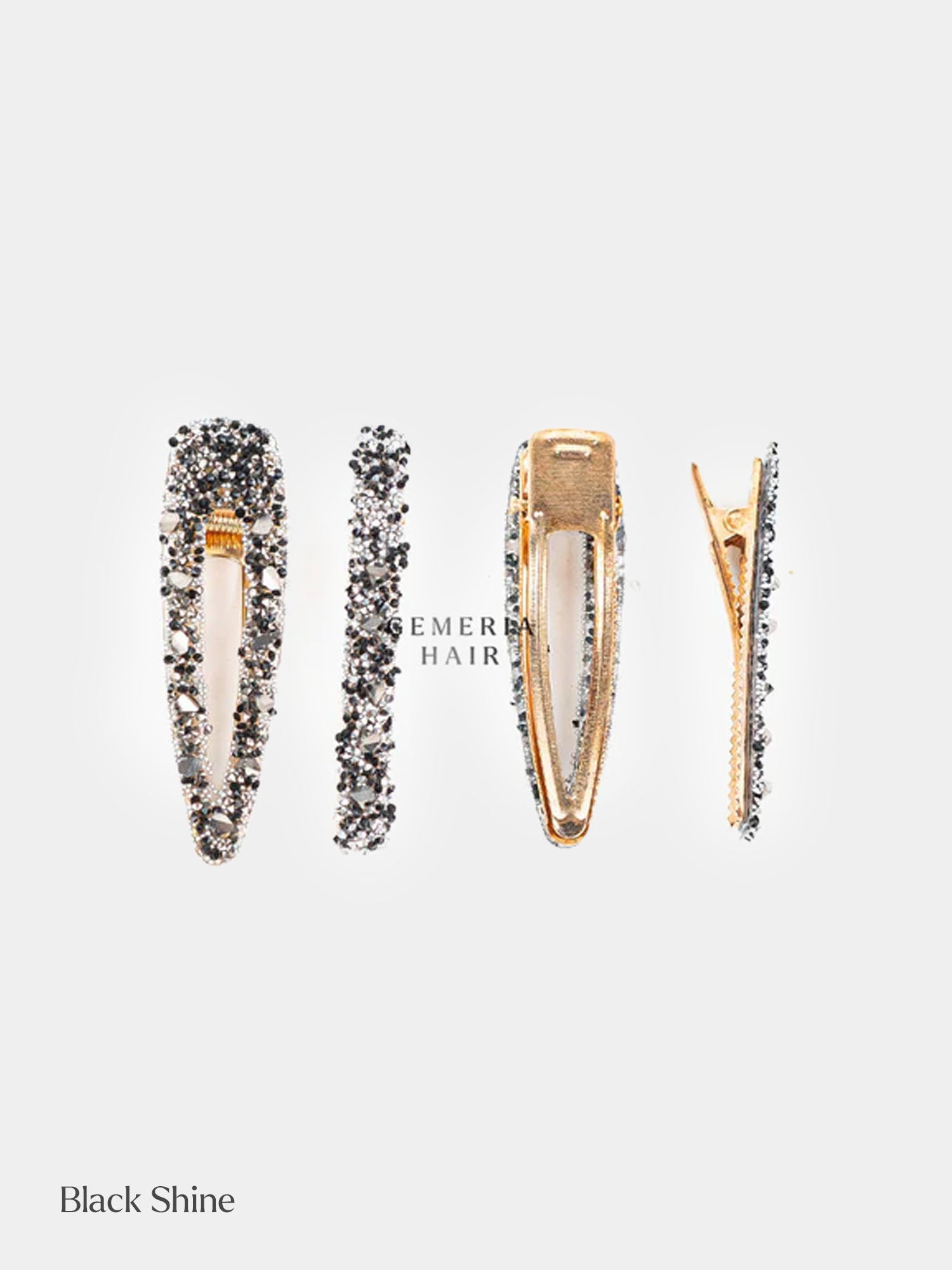 Crystal Mismatch Hair Clips