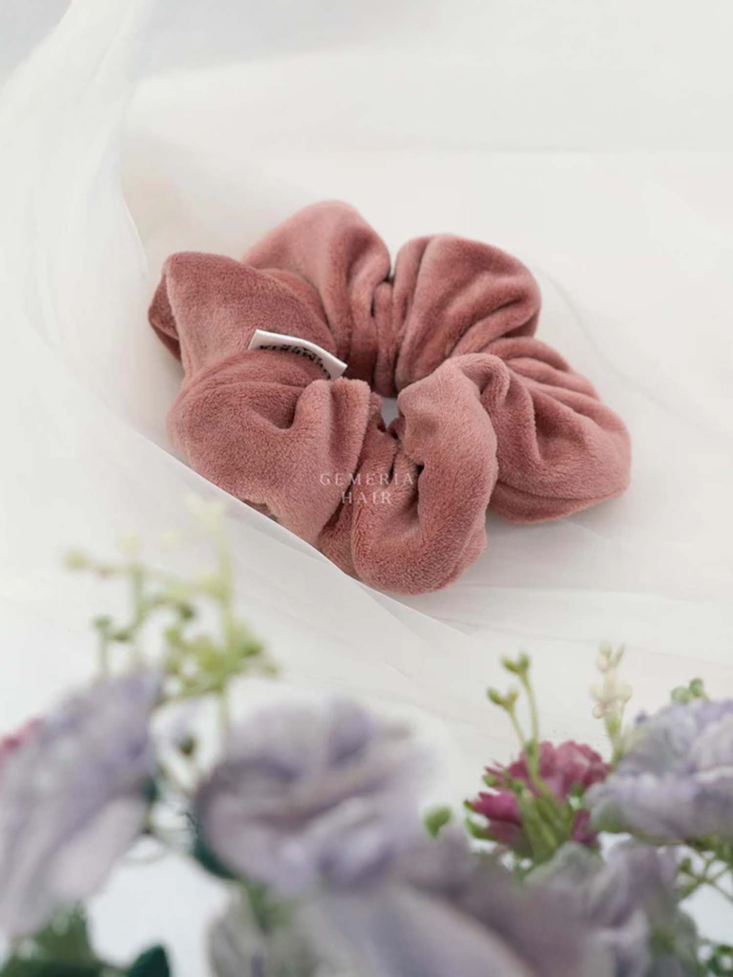 Velvet scrunchies