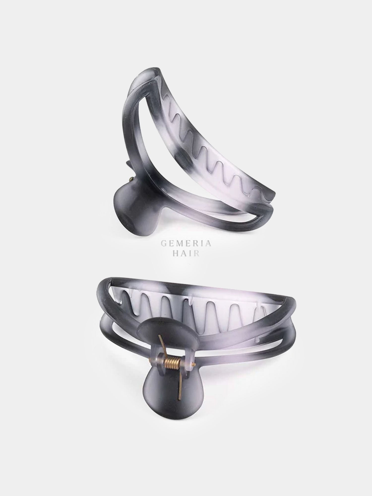 Black Splash Matte Hair Claw Clip