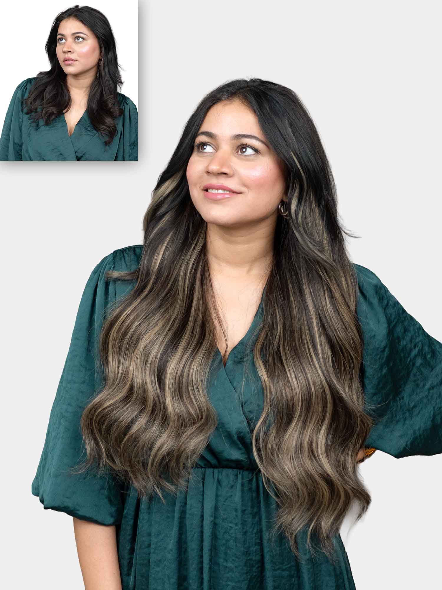 Light Ash Brown Balayage | Half Head® Wig