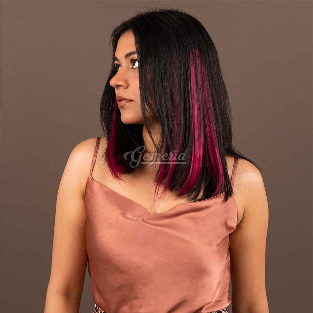 Deep magenta single clip highlight