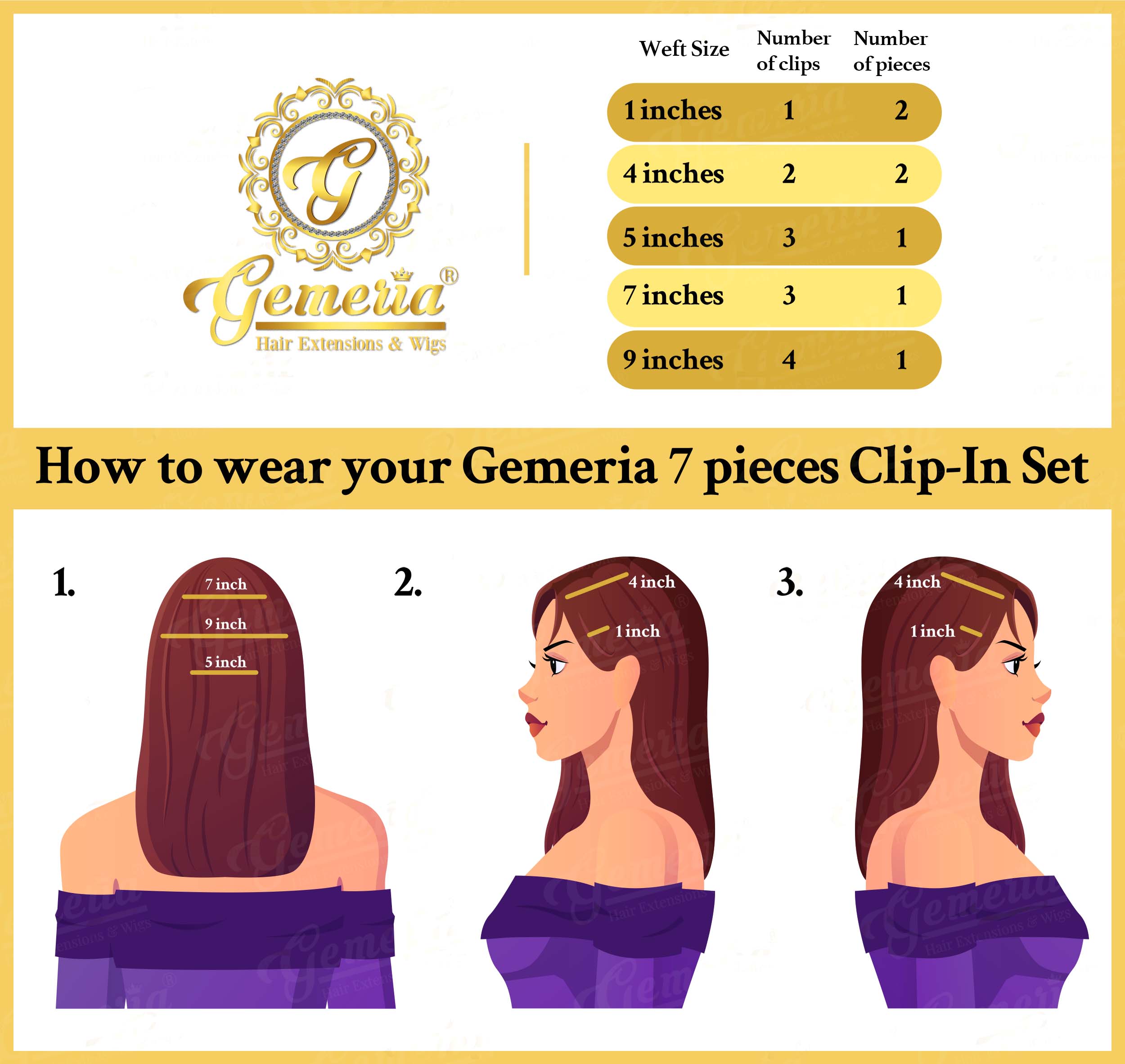 how to wear clip in-hair extensions