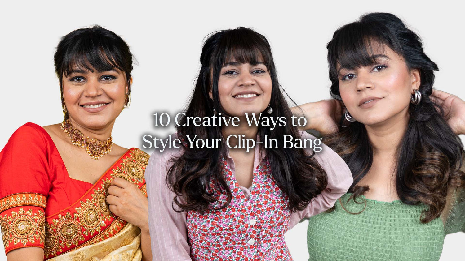 Creative Ways to Style Your Clip-In Bang