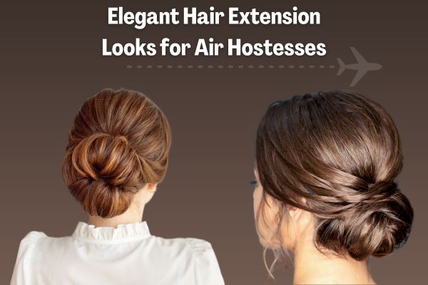 Hair extension looks for air hostesses