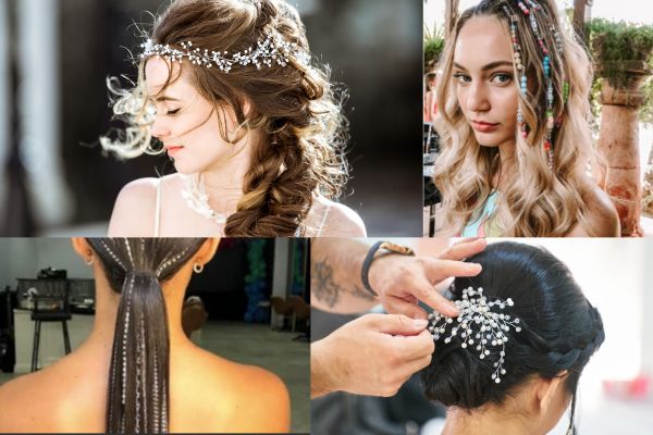 Hair Extension Hairstyles With Jewellery This Summer