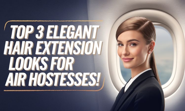 Hair extension looks for air hostesses