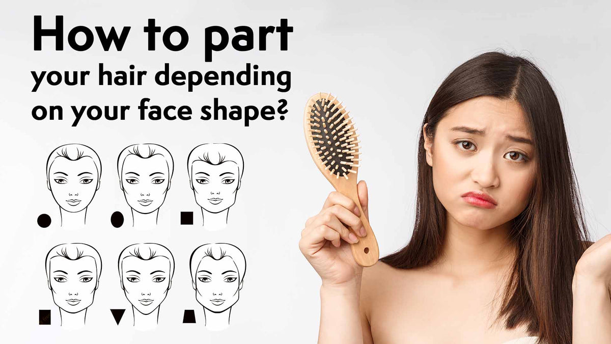 How to part your hair depending on your face shape? - Gemeria Hair