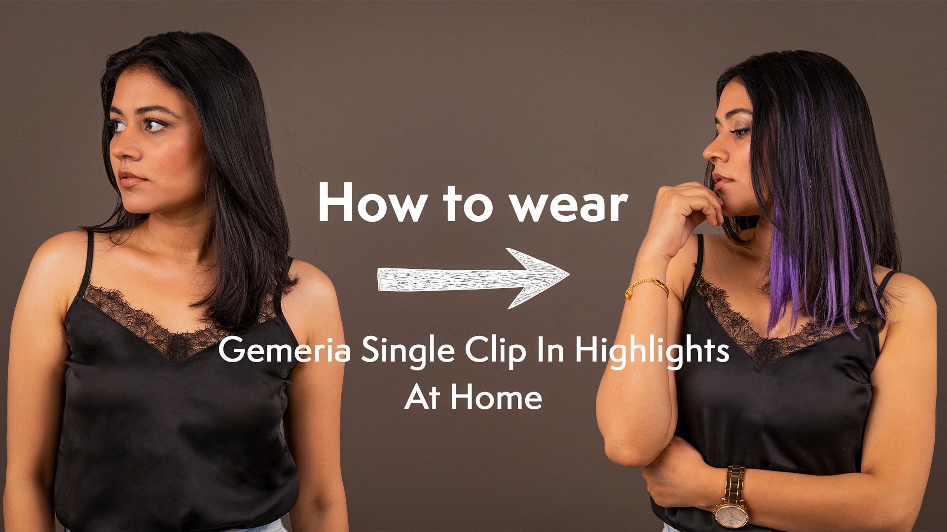 How to wear Gemeria Single Clip In Highlights At Home