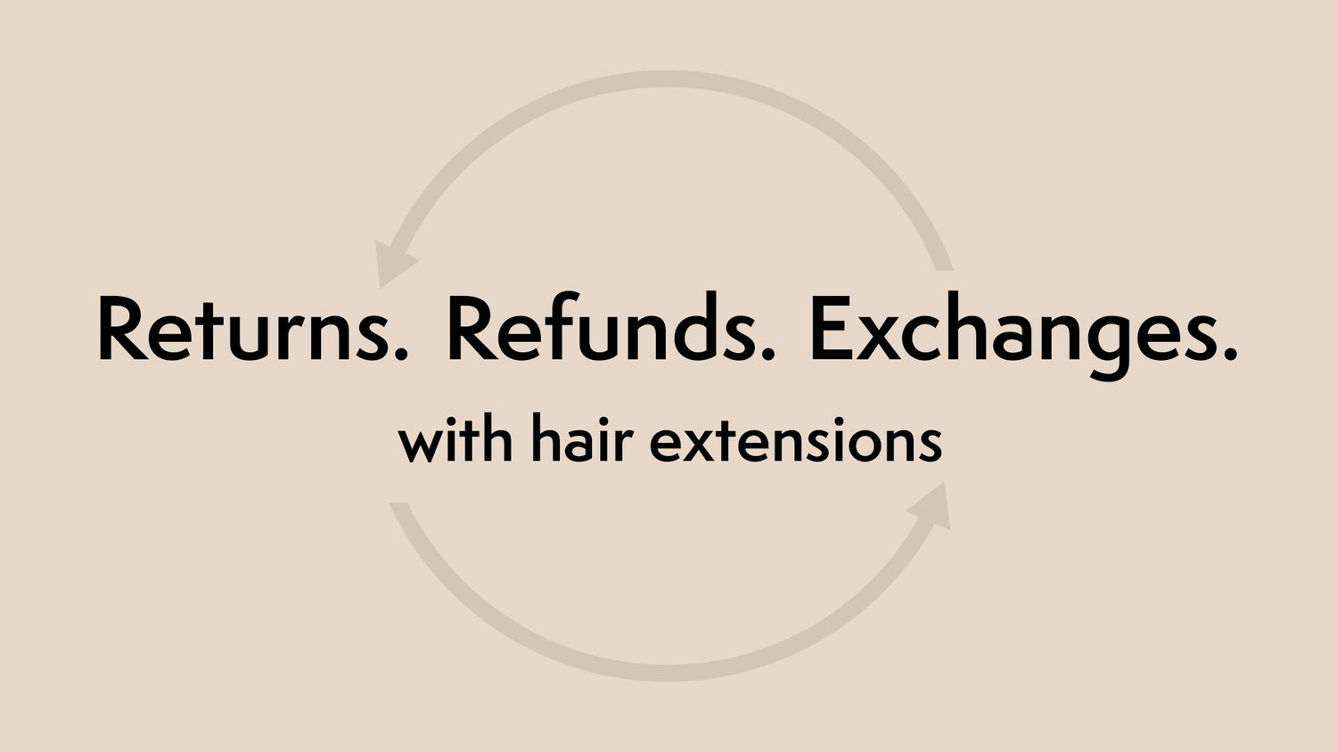 Returns and refunds and exchanges with Gemeria Hair Extensions.