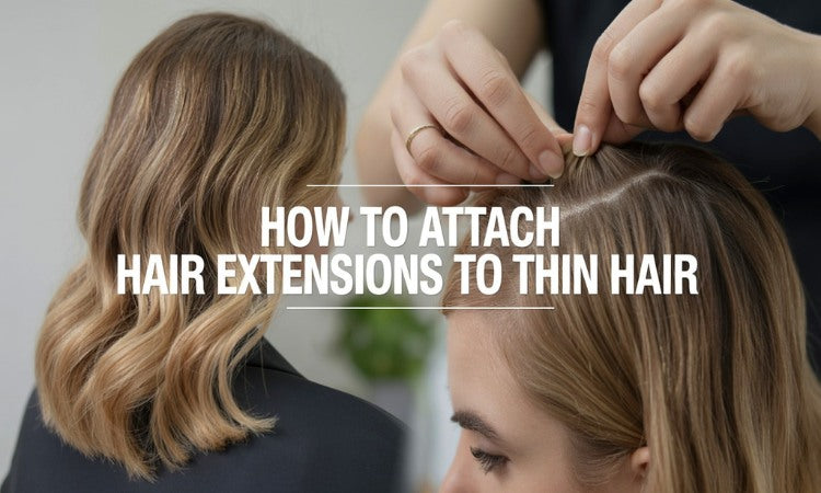attach hair extensions to thin hair