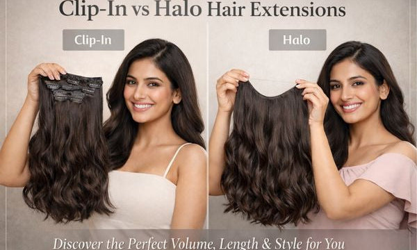 clipin vs halo hair extensions