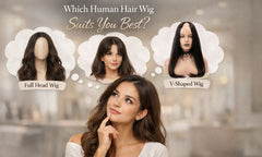 Full Head vs Half Head vs V-Shaped Wigs: Which Human Hair Wigs Are Right for You?