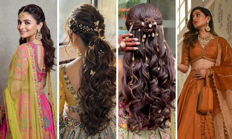 hairstyles for lehenga