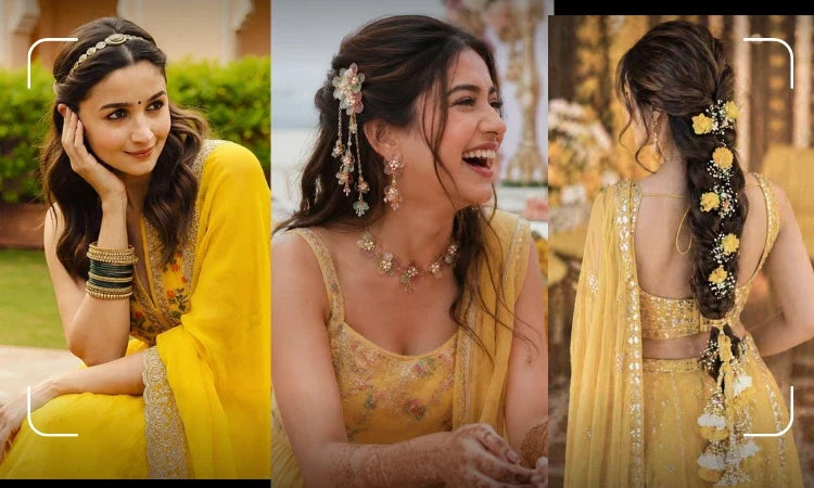 haldi hairstyles for women
