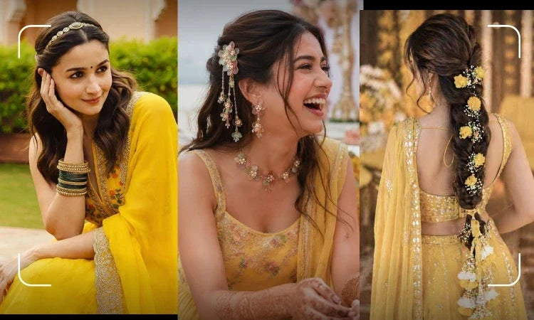 haldi hairstyles for women