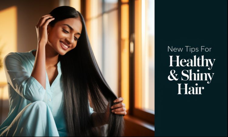 shiny hair tips