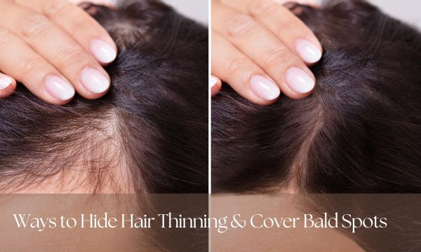 hide hair thinning & cover bald spots 