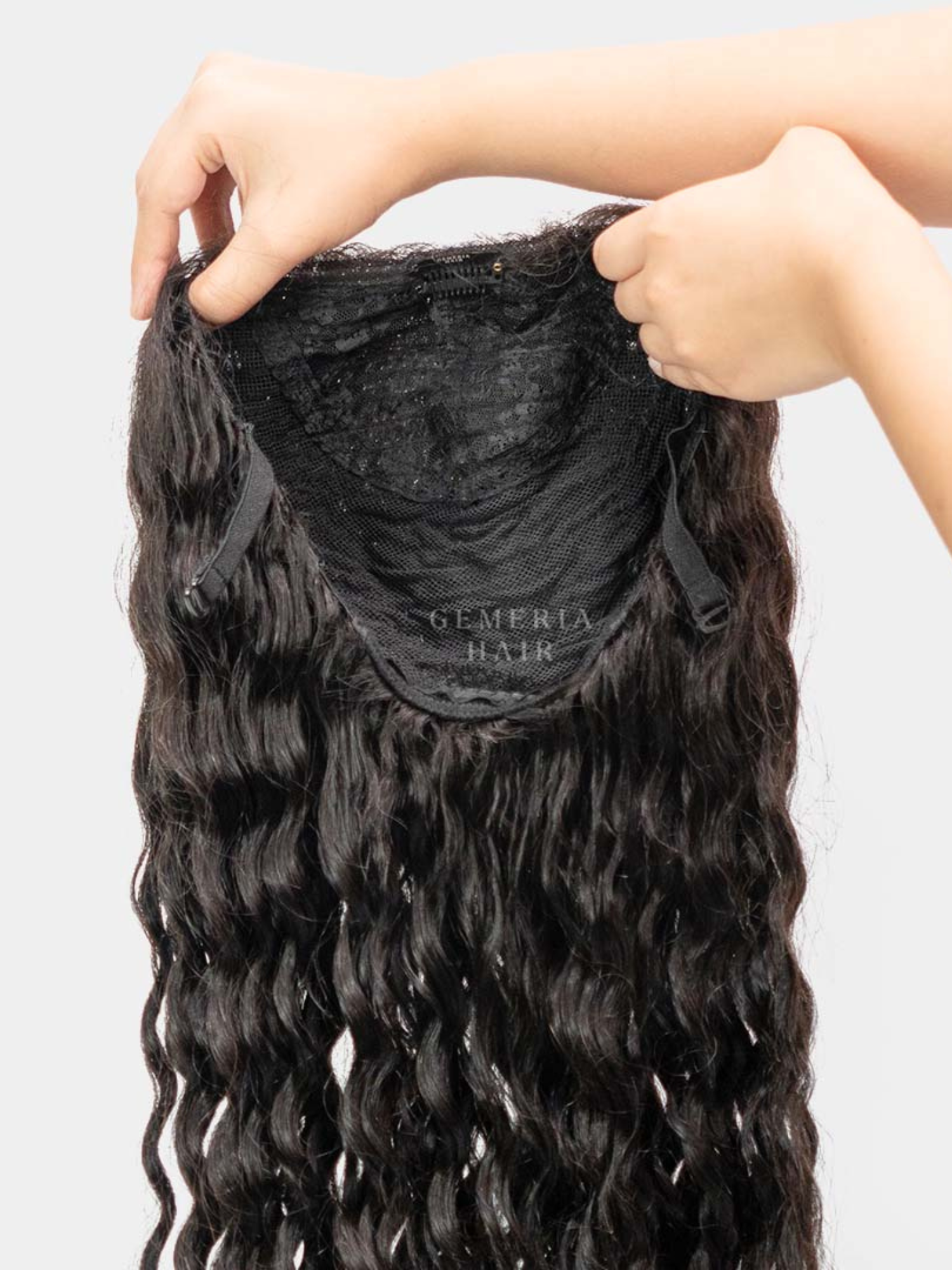 Deep Curly Half Head Wig