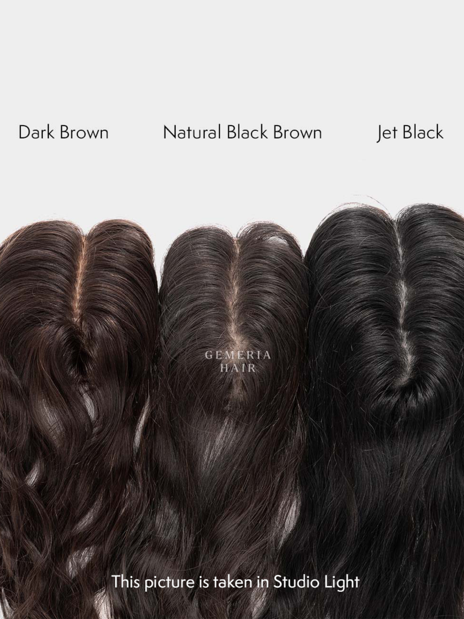 Balayage range of human hair mini toppers with highlights and natural shades