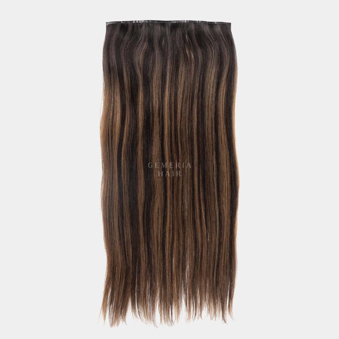 Ash Brown Balayage | Seamless | 1 Piece Clip-In Hair Volumizer