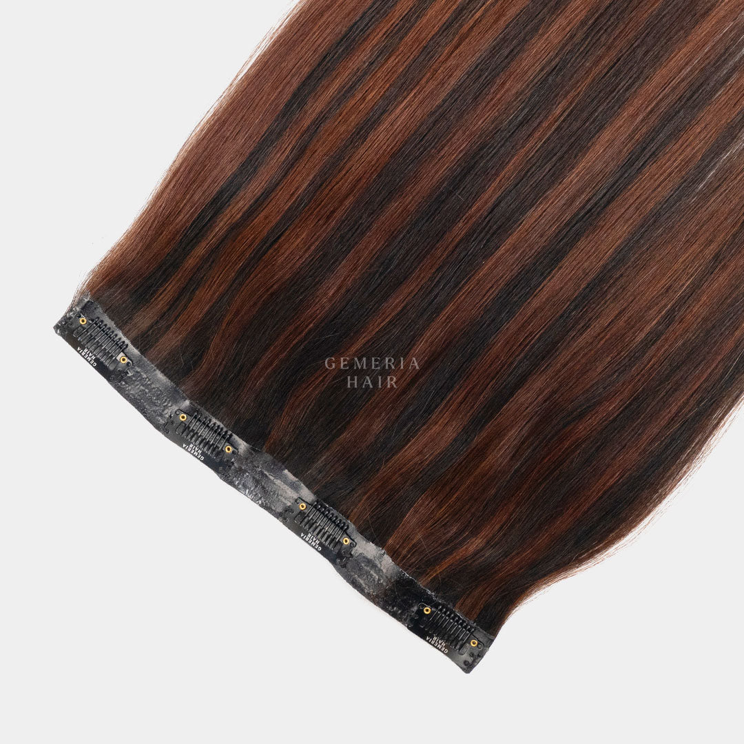 Barrel Brown Balayage | Seamless | 1 Piece Clip-In Hair Volumizer