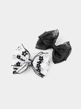 Threaded Floral Hair Bow Knot Clip | Hair Bow