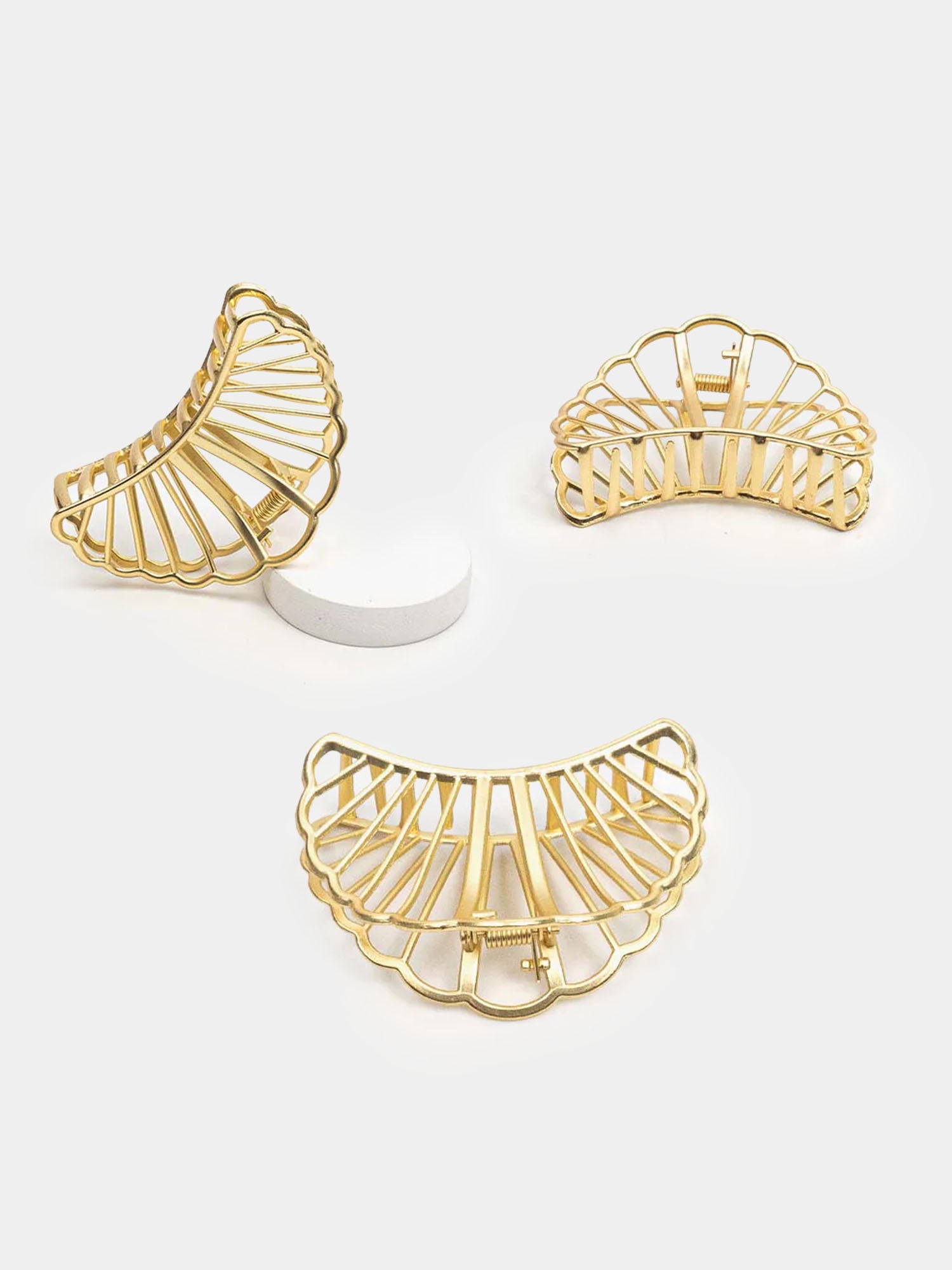 Sea-Shell Metal Hair Claw Clip