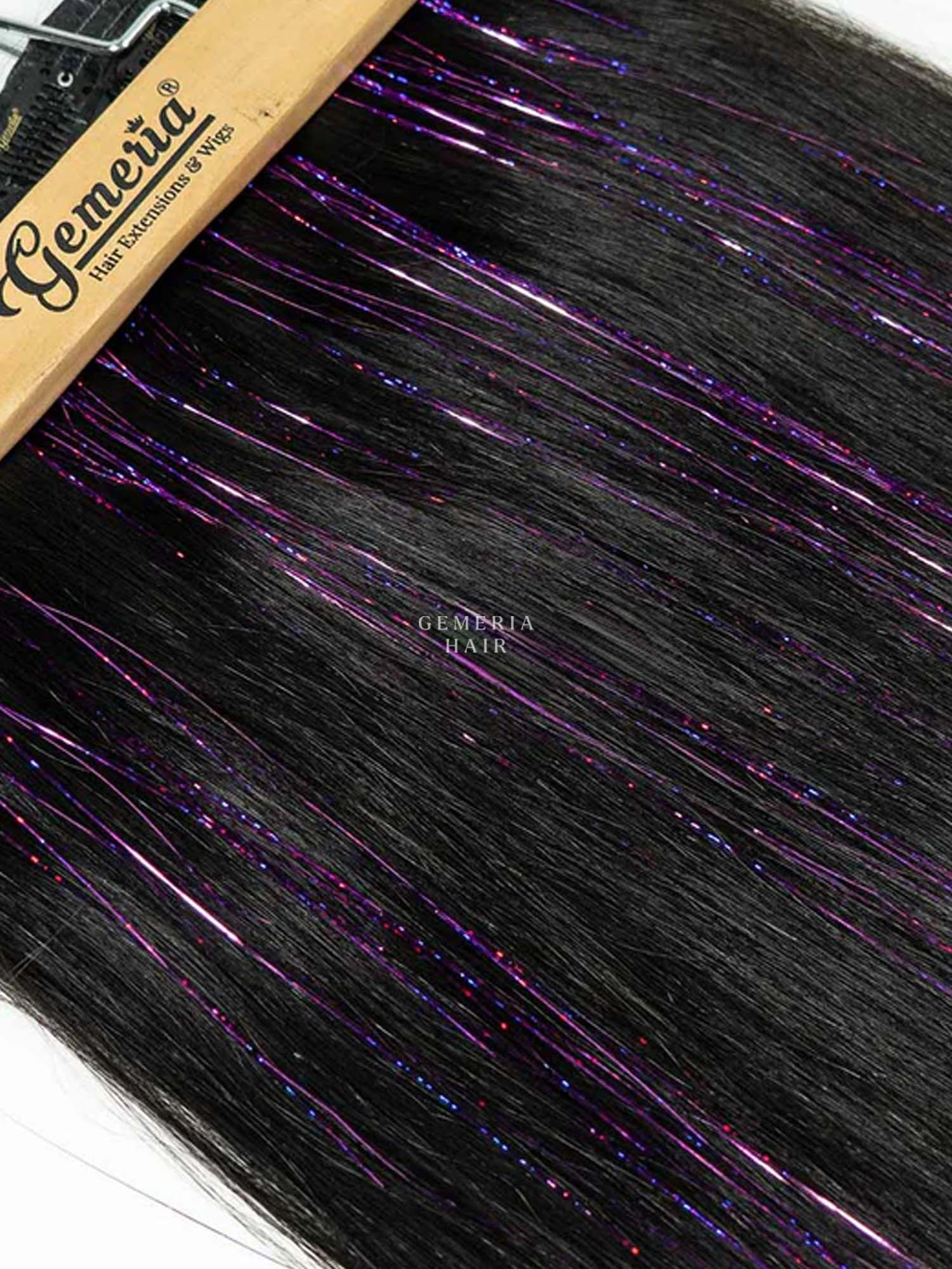 Purple | Clip-In Hair Tinsels