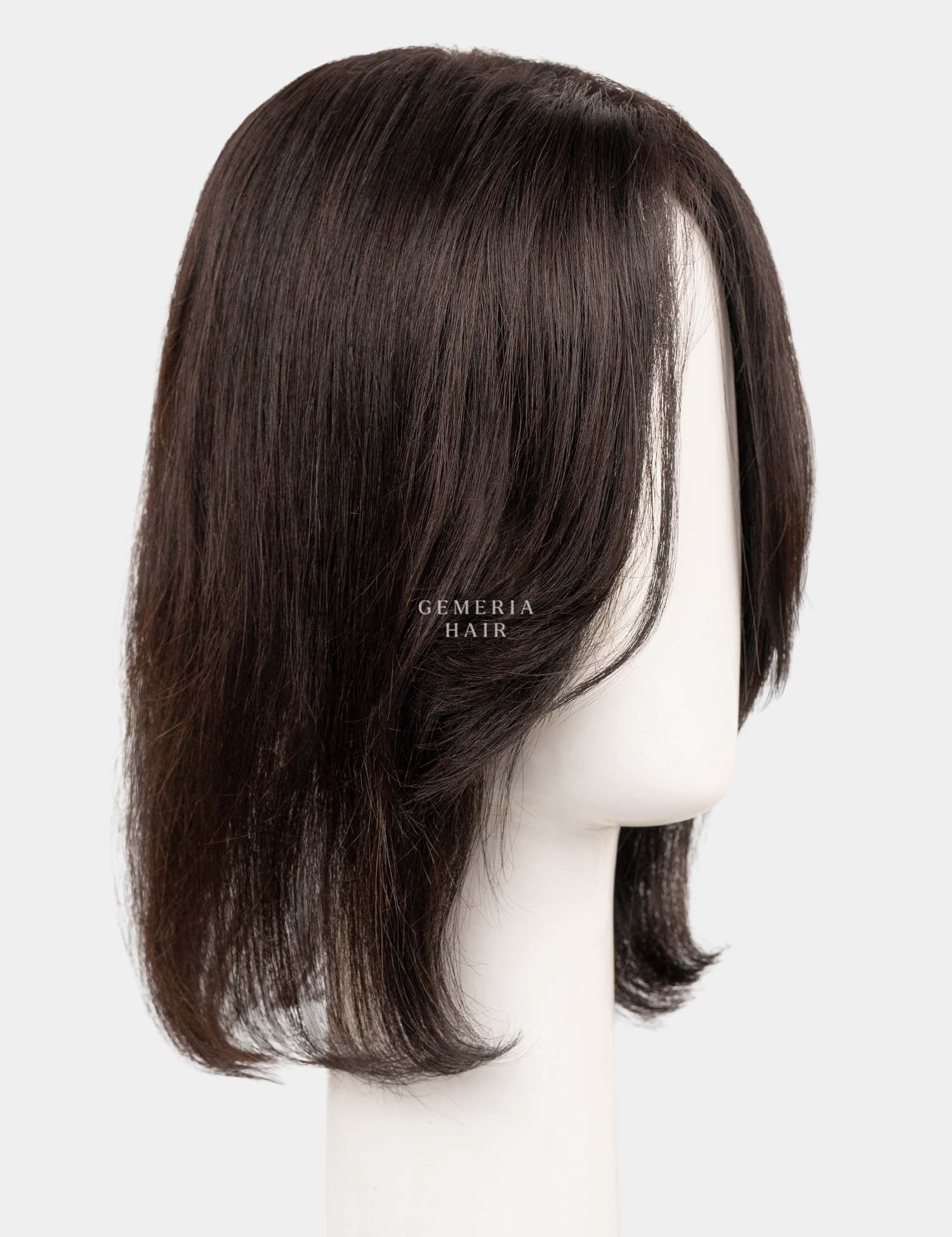 Hair band topper with curtain bangs 