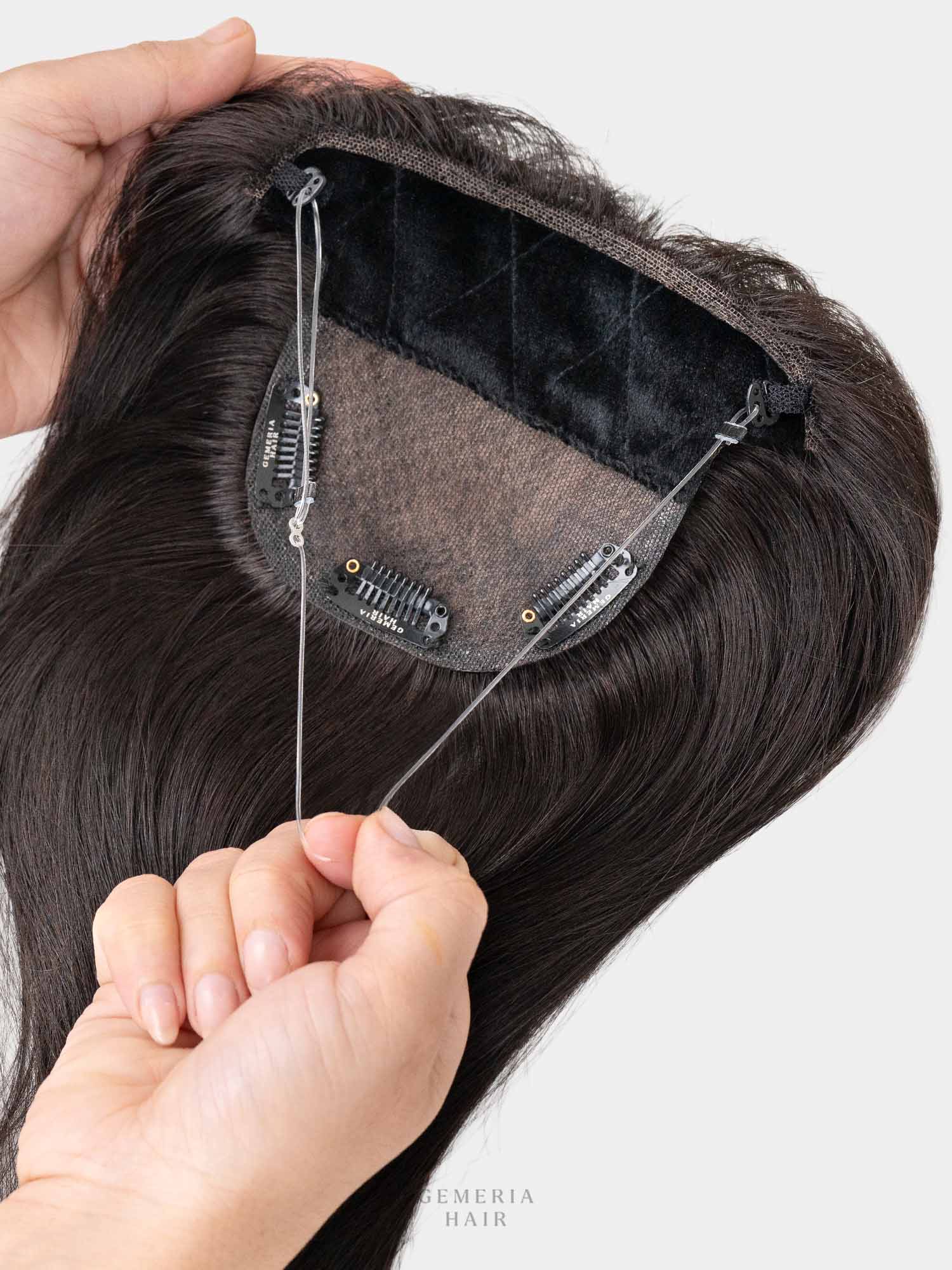 Hair Band Topper Max with Curtain Bangs| Clip-Free | Bio-Base