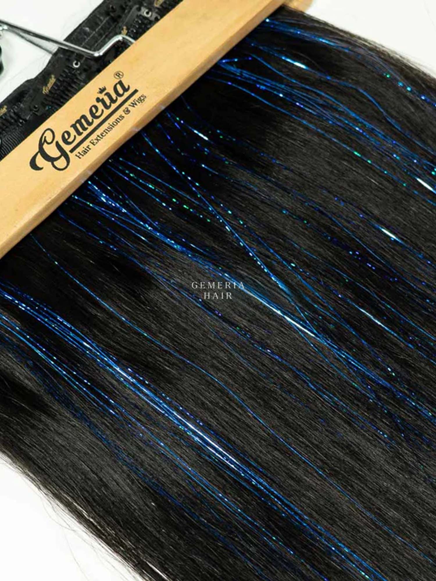 Blue | Clip-In Hair Tinsels