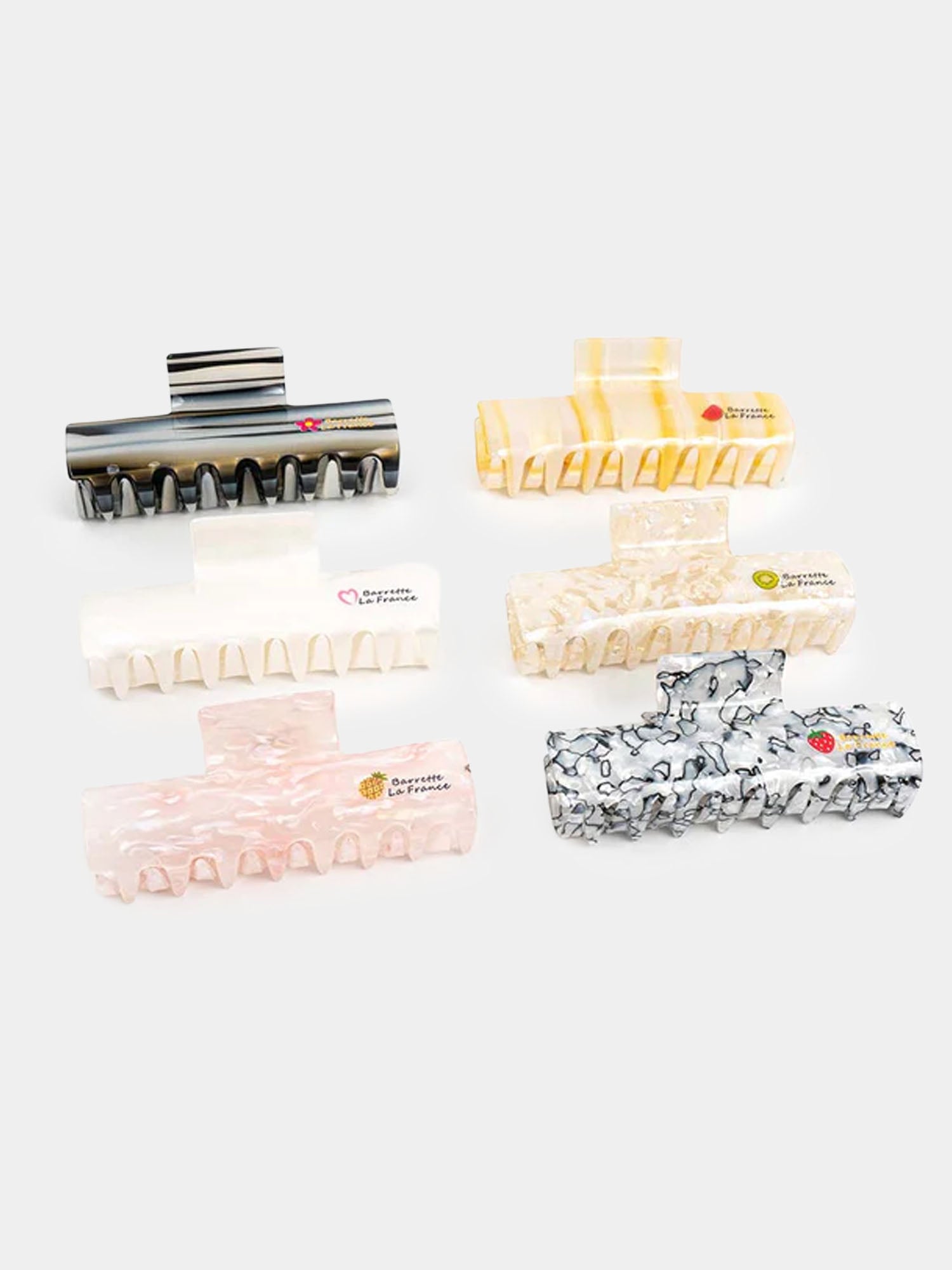 Textured Acrylic Hair Claw Clip