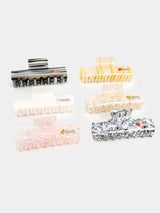 Textured Acrylic Hair Claw Clip